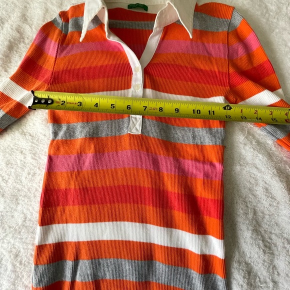 Benetton Long Sleeve Knit Top. Like New Condition. Made in Italy Sz XS - Picture 5 of 8